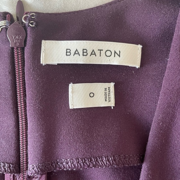 Stunning Deep Purple Fitted Babaton Dress - Picture 5 of 5